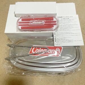 ダイドー景品　Coleman(コールマン)ランチボックス箸セット　ステンレススチール　