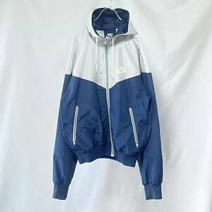 80s vintage NIKE 2tone JKT ナイキ 切替 ナイロンジップアップパーカー ウィンドブレーカー