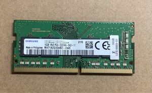 SAMSUNG ノートPC用 増設メモリ 16GB DDR4 1RX8 PC4-3200AA M471A2G43AB2-CWE/新品バルク品/ネコポス発送