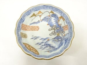 ys7277503; 宗sou 古伊万里　染付　山水　平鉢【道】