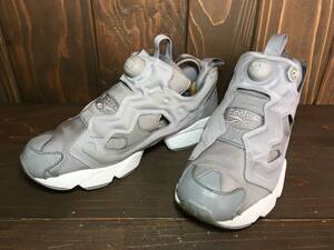 ★Reebok リーボック INSTAPUMP FURY ポンプ フューリー OG グレー 25.0cmUsed 検 ハイテク スニーカー