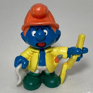 【年代物・ヴィンテージ / 送料230円】 スマーフ Smurf フィギュア 20229 測量士 土地測量 高さ56mm SMF20508-8