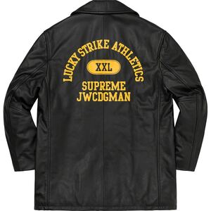 M Supreme JUNYA WATANABE COMME des GARCONS MAN Schott Leather Peacoat シュプリーム ジュンヤワタナベ コムデギャルソン ピーコート