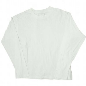 RE-PURPOSE リパーパス 日本製 SOLID L/S TEE ソリッドロングスリーブTシャツ L ホワイト 長袖 L