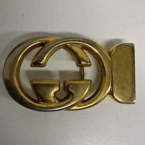 営YY033-60◆ GUCCI ／グッチ ゴールド金具 ベルト バックルのみ