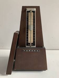 ⑪u687◆YAMAHA ヤマハ◆メトロノーム METRONOME NIPPON GAKKI No.777550 木製 拍節器 音楽用具 楽器 器材 アンティーク レトロ