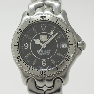 【中古】TAG HEUER セル ボーイズ 腕時計 クロノメーター 自動巻き SS ブラック文字盤 WG5211-PO