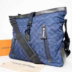 限定品 LOUIS VUITTON ルイヴィトン ショルダーバッグ ソラーノ LV CUPコレクション ダミエ チャレンジ オキシジェン 斜め掛け 青 ブルー