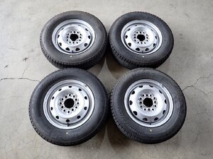 YS9661【送料無料145/80R12 80/78N】ハイゼットキャリー サンバー ミニキャブ 中古スタッドレス ★12×3.5J 100-110-114.3/4H ET約35★