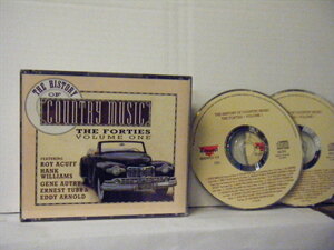 ▲2CD V.A.(ROY ACUFF、HANK WILLIAMS他) / THE HISTORY OF COUNTRY MUSIC・THE FORTIES VOLUME 1 UK盤 KEYWEST KNEWCD715 ◇r31122