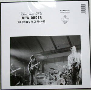 New Order Radio Broadcast 81-82 BBC Recordings LP Limited Edition 300 Joy Division/Warsaw/ニュー オーダー/80s UK New Wave Synth