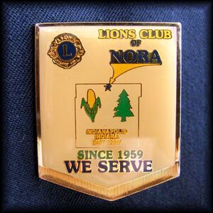 LIONS INTERNATIONAL PIN ライオンズクラブ NORA ピンバッジ WE SERVE No 79 