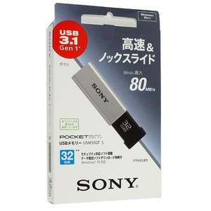 【ゆうパケット対応】SONY USBメモリ ポケットビット 32GB USM32GT S [管理:2041292]