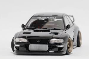 1/24 タミヤ GC8 インプレッサ ブラック　TE37V MARK-II　完成品