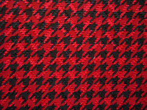 送料無料処分【f-33】★PE100シフォンジョーゼットカットプリント赤黒110巾1.8m