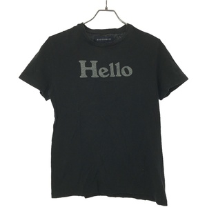 MADISON BLUE マディソンブルー 18SS HELLO プリントＴシャツ MB181-7016 ブラック 01 ITW9ONFUEO80