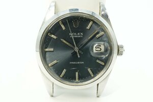 １円～　ROLEX ロレックス OYSTERDATE PRECISION オイスターデイト プレシジョン グレー文字盤 6694 Serial.275*** 7桁（1969年頃）手巻き