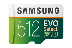 新品 Samsung EVO Select microSDXC 512GB マイクロ SD SDアダプター付 1円より