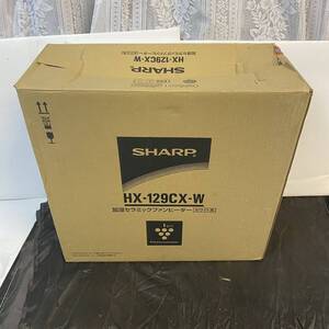 SHARP 加湿セラミックファンヒーター HX-129CX-W プラズマクラスター 動作品 シャープ