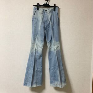 70s 70年代 levis リーバイス 677 ベルボトム ウエスト70cm 珍品 レア デニム 古着 vintage ヴィンテージ ビンテージ オールド フレア