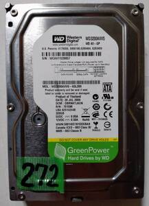 ★HDD-272・273 ２枚組 Western Digital WD3200AVVS-63L2B0 320GB SATA [認識せず] ジャンク品 【格安発送!! (クリックポスト＝185円)】★