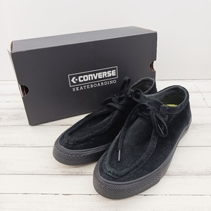 美品 CONVERSE SKATEBOARDING CS MOCCASIN SK OX 1SD202 BLACK JPN コンバース スケートボーディング モカシン ブラック