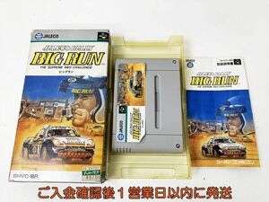 【1円】スーパーファミコン ビッグラン ゲームソフト 箱/説明書付き 未検品ジャンク SFC スーファミ H05-636rm/F3