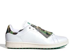 A BATHING APE × adidas Originals Stan Smith Golf "Footwear White/Green" 27cm IG5916