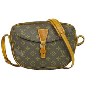 本物 ルイヴィトン LOUIS VUITTON LV ジュヌフィーユ モノグラム ショルダーバッグ ポシェット ブラウン M51226