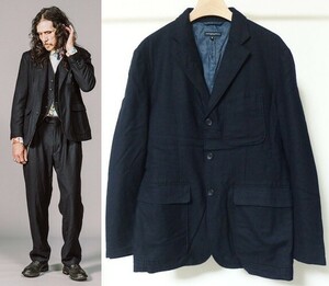 Engineered Garments エンジニアードガーメンツ Baker Jacket Worsted Heavy Wool ベイカー ジャケット S 紺