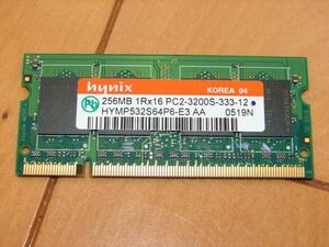 SO-DIMM 256MBx1 DDR2 PC2-3200 CL3.0(hynix)