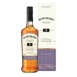 ウイスキー スコッチ アイラ シングルモルト ボウモア 9年 40度 700ml 箱入り BOWMORE