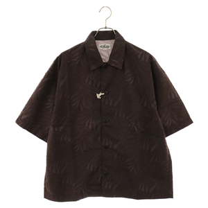 CALEE キャリー Animal type pattern drop shoulder S/S shirt CL-23SS033 総柄半袖シャツ