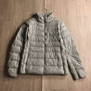 100円スタート♪ UNIQLO ユニクロ　ultra light down ウルトラライトダウン　軽量　ダウンジャケット　チェック柄