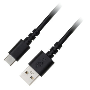 USBケーブル 充電/データ転送 TypeA-C 高速充電15W 1.0m/1.0メートル ブラック グリーンハウス GH-UCACA10-BK/0861