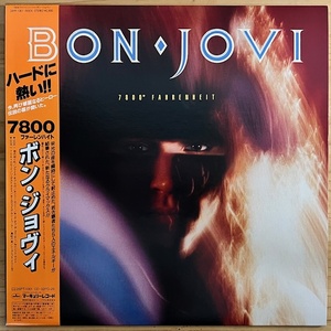 LP■HR/HM/BON JOVI/7800° FAHRENHEIT/MERCURY 28PP-1001/国内85年ORIG OBI帯 良好/ボンジョヴィ/ファーレンハイト/HARD ROCK/HEAVY METAL