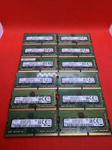 SAMSUNG 8GB 1Rx8 PC4-2666V-SA1-11 ノートパソコン用DDR4メモリ 8GB 12枚セット計96GB　管10