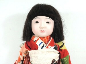 昭和期/松乾斎東光/市松人形/高:36cm/女の子/日本人形/いちまさん/置物/オブジェ/骨董/古美術/美術品/時代物