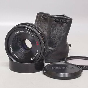 美品 CONTAX Carl Zeiss Tessar 45mm F2.8 T* AEJ コンタックス 単焦点 カメラレンズ 収納ポーチ付 Z5949