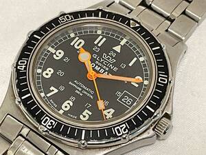 GLYCINE COMBAT 200M ダイバー グリシン コンバット 自動巻き 1980年代製 可動品 純正ブレス難あり ケースサイズ38mm 