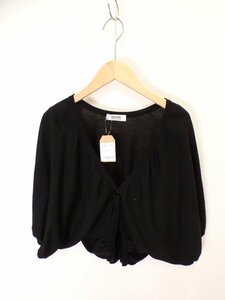 モスキーノ　cheap and chic 1ボタンボレロカーディガン【L