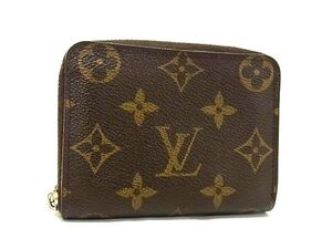 1円 ■美品■ LOUIS VUITTON ルイヴィトン M60067 モノグラム ジッピー コインパース コインケース カード入れ ブラウン系 FK2358