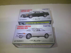 トミカリミテッド ヴィンテージ 1/64 トヨタ チェイサー 2.5 ツアラーV 1998 白 緑 2台セット LV-N224a b TOYOTA CHASER TOURER V TL