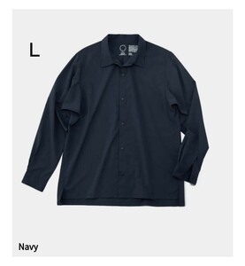 山と道　UL Shirt Navy L 新品　 長袖シャツ ネイビー