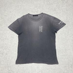 Chrome Hearts プリント リブTシャツ グレー系 フェード 襤褸　