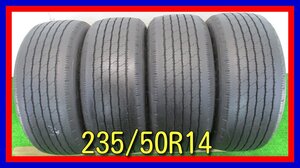 ■中古タイヤ■　235/50R14 102L LT FALKEN RX163 トラック 4本 希少サイズ レアサイズ 早い者勝ち 限定 激安 送料無料 B681