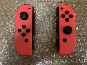 即決! ニンテンドー スイッチ Nintendo Switch ジョイコン JOY-CON ネオンレッド (L)/(R) 左 右 セット