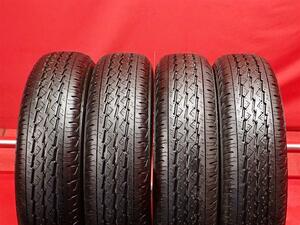 タイヤ4本 《 ブリヂストン 》 K370 [ 145/80R12 80/78N ]9.5分山★ 商用車6PR エブリィ NV100 クリッパー ミニキャブ キャリー n12