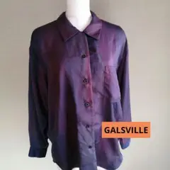 GALSVILLE  長袖シャツ パープル系 レトロ