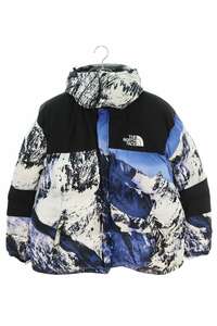 シュプリーム ノースフェイス 17AW The North Face Mountain Baltoro Jacket サイズ:XL 総柄バルトロダウンジャケット 中古 OM10